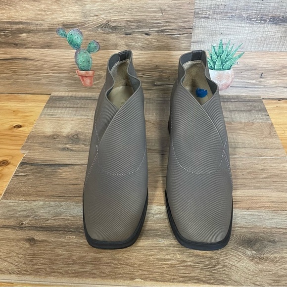 Vintage Pazzo square heel slip on ankle boots tan - Picture 2 of 11